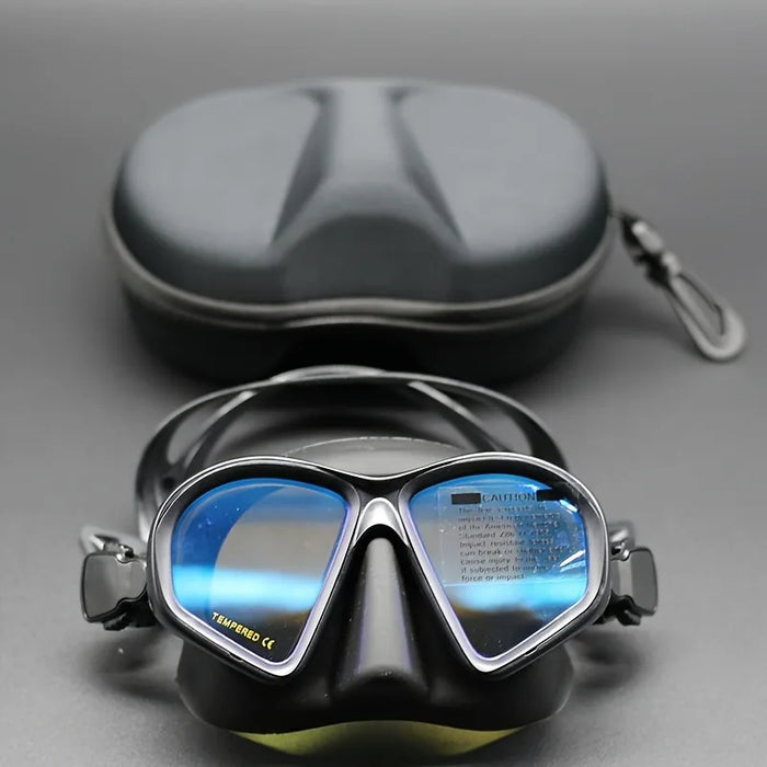Professional Wet Low Volume Freediving Mask, Tempered Glass Dive Mask, J-Type Diving Mask, Snorkel Set, Buceo, 수영, 스노클링, 마스크