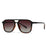 Ins Retro Double Bridge Square Women Sunglasses 2025 Fashion Leopard Print Gradient Lenses Men Trend Gafas de sol UV400