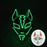 LED Fox Mask Neon Light Up Japanese Kitsune Mask for Halloween Cosplay Party Rave Festival Costume Glowing EL Wire Masque