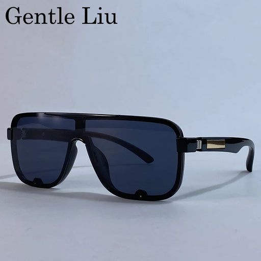 Gafas de sol polarizadas clásicas cuadradas para hombre con montura grande 2026, marca de lujo, estilo punk, gafas de protección solar para hombre UV400