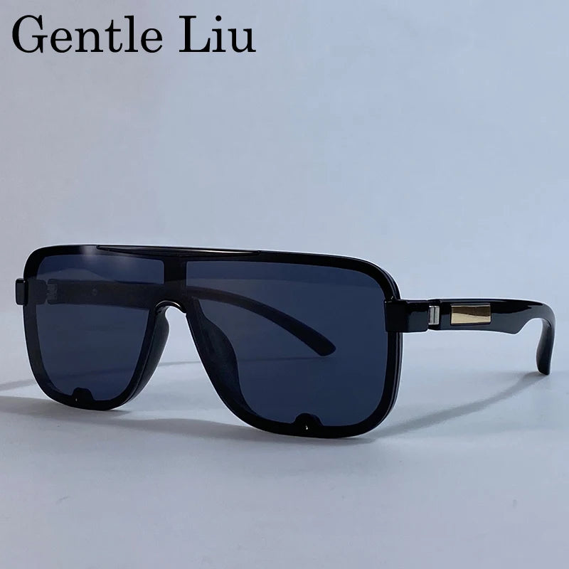 Polarized Classic Square Sunglasses Men Big Frame 2026 Luxury Brand Punk Shield Goggle Sun Glasses For Male UV400 Eyewear Shades
