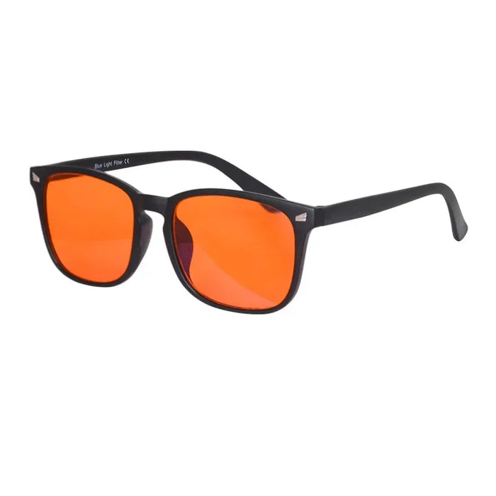 SHINU Computer glasses man blue light glasses Orange lenses clear lens gaming eyeglasses prescirption custom men's grade glasses