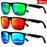 1-4 PCS Homme Classique Carré Polarisé Lunettes de Soleil Sport Légères Monture PC UV400 pour Conduite Pêche Cyclisme Unisexe Durabilité