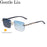 Square Rimless Punk Sunglasses Men 2026 Luxury Brand Photochromic Eyeglasses Change Color Sun Glasses For Male Eyewear Shades