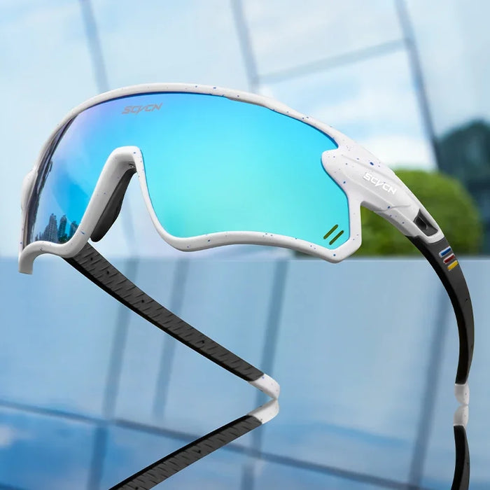SCVCN New Cycling Glasses UV400 Polarized Bicycle Goggles Man Woman Sports Runing Skiing Riding Sunglasses MTB Bike Eyewear
