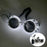 Lunettes lumineuses pour artistes de boîte de nuit Lunettes LED Fête Danse Rave Noël 6V LED Lunettes de soldat futuristes Lumières néon