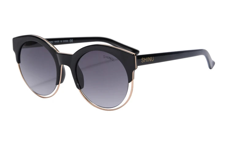 Lunettes de soleil tendance femme luxe 2026 Monture TR90 verres mode Protection UV400 avec étui à lunettes pour extérieur Lunettes de protection solaire