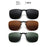 VIVIBEE Lunettes de soleil à clip unisexe pour homme polarisées, pour femme, pour la vision nocturne, la pêche, UV400, pour l l'extérieur
