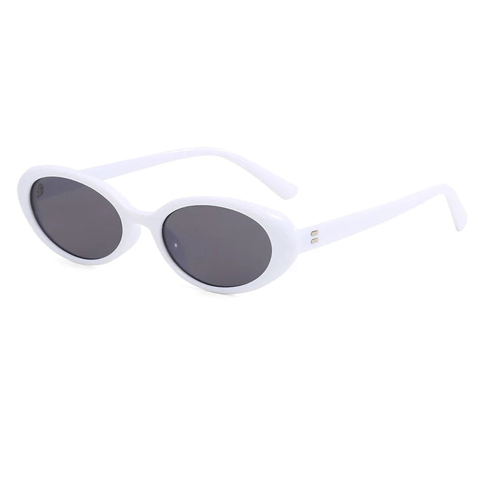 Fashion Small Oval Sunglasses Women Men Rivets Shades  Retro Eyewear Luxury Sun Glasses UV400 Brand Oculus Female Gafas