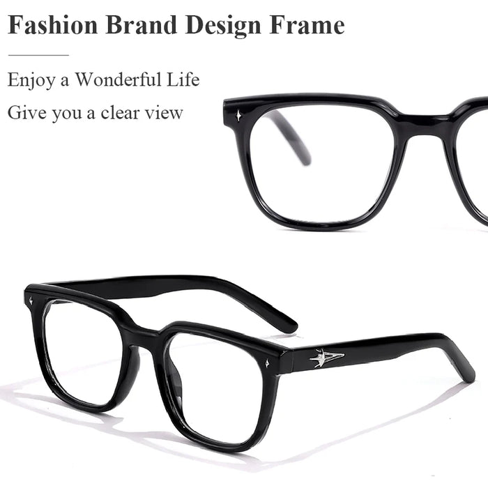 HBK New Fashion Square Glasses Frames Brand Design Unisex Frames Women Anti Bluelight Computer Glassesoptical Eyeglasses Frame