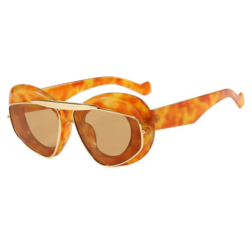 NOUVEAU Lunettes de soleil ovales punk années 2000 Femmes Hommes Y2K Hip Hop Marque de luxe Lunettes de soleil carrées UV400 Unisexe Nuances Lunettes