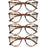Round Reading Glasses Women Readers Eyeglasses Classic Frame Flexble Plastic Spring Hinge Lightweight Wear with Diopter +1.0~4.0