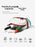 REEBOK Minimalist Lightweight Women Sports Toiletry Bag Lady Waterproof  Barrier White Travel Make Up Wash Bag