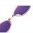 Women's bifocal reading glasses with anti-blue light, folding case, oval pink, for presbyopia.