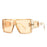 Gafas de sol con visera, máscara, para mujeres y hombres, de gran tamaño, a prueba de viento, estilo punk, montura cuadrada grande, gafas deportivas UV400 Oculos