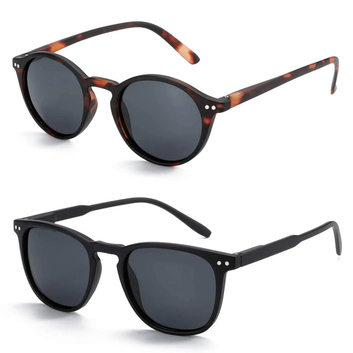 ZENOTTIC Retro Small Round/Square Polarized Sunglasses Vintage Lightweight Frame for Men Women  Fashion Shade