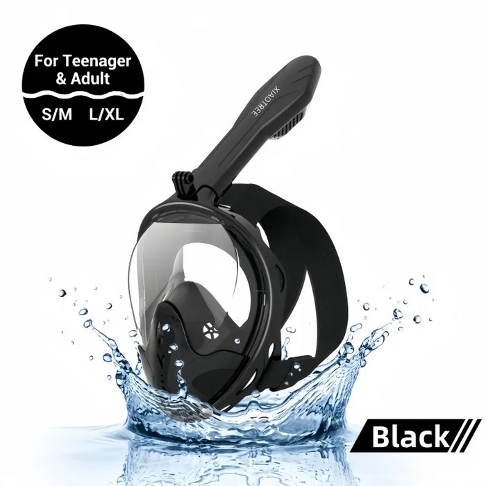 Professional Snorkeling Diving Mask Underwater Scuba Full Face Snorkel Mask Anti Fog Goggles for Kids Adult Swimming Equipment