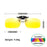 VIVIBEE Flip Up Clip On Night Vision Glasses Polarized Men Driving Yellow Sunglasses Women UV400 Fishing Universal Clips