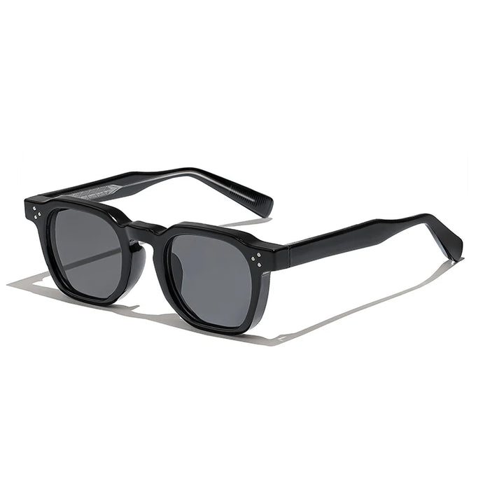 HBK New Square Vintage Sunglasses Men Square Fashion Punk Sun Glasses for Women Outdoor Travel Driving Beach Eyewear UV400