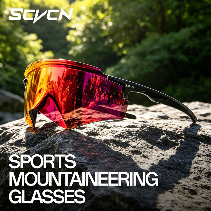 SCVCN Hot Eagle Beak Fashion Sunglasses Outdoor Cycling Climbing Glasses UV400 for Men Road Bike Women Sports Hiking Eyewear