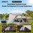 Sonuto Outdoor 3-4P One-Touch Camping Tent Quick Automatic Opening Beach Fishing Tent Family Travel Picnic Park Anti-UV Shade