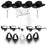 Lot de 5-12 Chapeaux de cow-girl/cowboy pour enterrement de vie de jeune fille, mariage, avec bandana en strass et lunettes en forme de cœur pour une dernière soirée disco