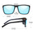Gafas de sol polarizadas ZENOTTIC para hombre, ligeras, con montura TR90, protección UV400, cuadradas, para exteriores, viajes y conducción