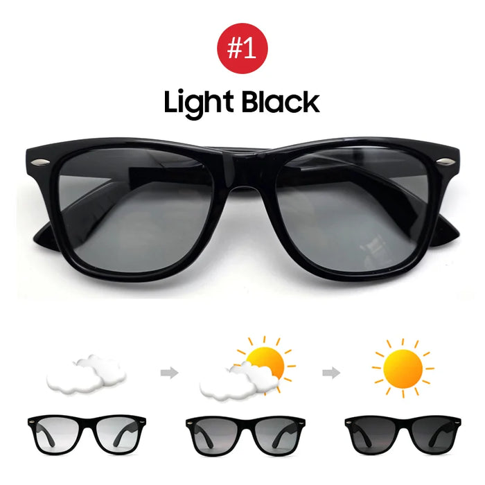 VIVIBEE Classic Deisign Square Polarized Men Driving Sunglasses Photochromic Polar Sun Glasses 2026 Trending High Quality Shades