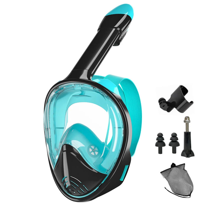 Professional Snorkeling Diving Mask Underwater Scuba Full Face Snorkel Mask Anti Fog Goggles for Kids Adult Swimming Equipment