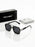 VIOLA MAG Retro Square Double Bridge Fashion Glasses, Unisex, Stylish Large Frame Suitable for Driving, Outdoor and Daily Wear