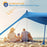 Camping Tent Windproof Pop Up Awning Outdoor Beach Sun Shade UV Ultralight Beach Canopy Tents for Camping Fishing Picnics