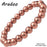ARADOO Pure Copper Beaded Bracelet for Women Men Jewelry Gifts