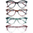 MODFANS Gafas de lectura de ojo de gato para mujer, con bisagra de resorte, ligeras, para presbicia, con dioptrías de +0.5 a +4.0