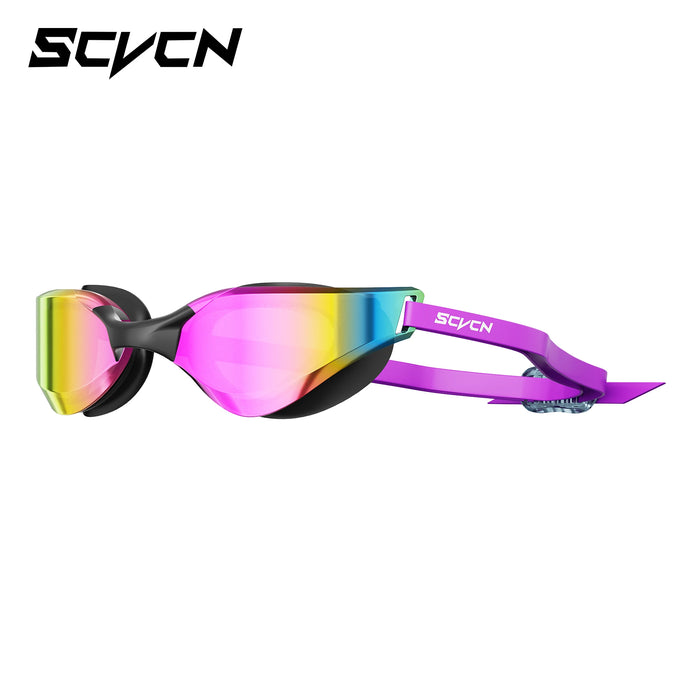 Scvcn Adult Anti-fog Swimming Goggles Fashion Swimming Sunglasses UV400 Professional Underwater Sight Eyewear Frameless Glasses