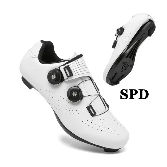 New Cycling Shoes Men's Self-locking Racing Road Cycling Sports Shoes Lockless Training Shoes Women's SPD Cleats Cycling Shoes
