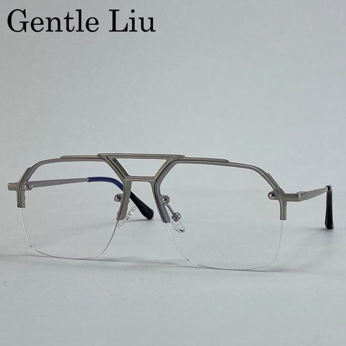 Gafas de sol retro cuadradas grandes para hombre 2026 de marca de lujo punk, gafas de sol de doble puente de metal, gafas steampunk clásicas, gafas de exterior