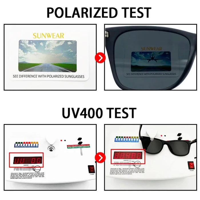 Lunettes de Vision Nocturne Cadre PC Lunettes de Soleil Polarisées Homme Sport Extérieur Lunettes de Soleil Jour Nuit Lunettes de Conduite Lunettes de Nuit