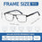 Multifocus Progressive Reading Glasses Men Blue Light Multifocal Computer Readers No-Line Trifocal Near Range