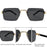 Rimless Square Punk Sunglasses Men 2026 Luxury Brand Designer Vintage Hip Hop Sun Glasses Cut Edge Eyewear Fashion Driving Shade