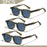 1/2/3 Pcs Wholesale New Square Retro Sunglasses Men Fashion Punk Sun Glasses Women Travel Eyewear Lunette De Soleil Femme UV400