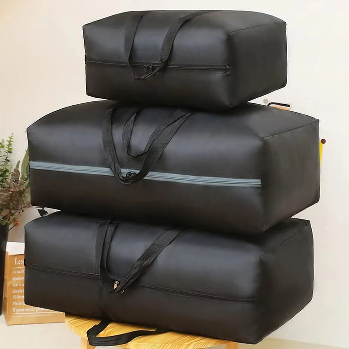 Bolsas de equipaje de mudanza impermeables extragrandes, bolsa de lavandería, bolsa de compras, bolsa de viaje plegable, organizador de edredones de gran capacidad