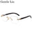 Vintage Square Rimless Sunglasses Men 2026 Luxury Brand Trendy Frameless Punk UV400 Eyewear Anti Blue Light Prescription Glasses