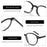 ZENOTTIC Retro Small Round Prescription Eyeglasses Women Men Anti Blue Light Progressive Glasses Photochromic Optical Eyewear