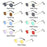 Fashion Small Square Sunglasses Ultra Light Metal Frame Hip Hop Punk Sun Glasses Candy Color Sunglasses Shades for Women Men