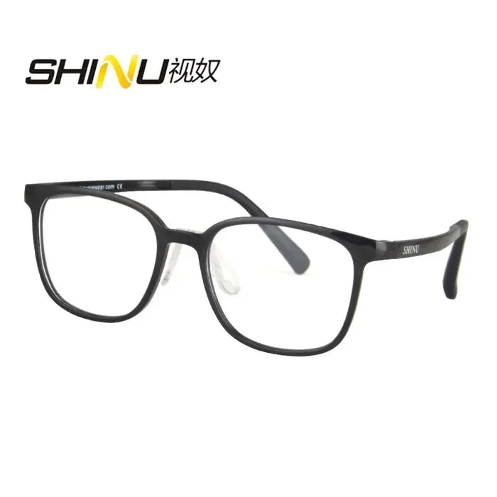 SHINU Lunettes pour enfants 2025 Monture en plastique PPSU Anti-lumière bleue Verres d'ordinateur Lunettes roses pour enfants Monture sans correction