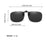 VIVIBEE Gafas de Sol con Clip Abatible Polarizadas para Hombre Cuadradas UV400 Fotocromáticas de Visión Nocturna para Mujer Clásicas con Clip de Espejo