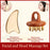 Copper guasha plate pure brass household scalp universal massage comb Mammary Scraping comb body massage tool
