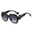 Ins New Trend Retro Gradient Hexagonal Women Sunglasses Personality Contrast Irregular Frame Design Men Versatile Gafas De Sol