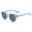 Clear Lens Candy Color Sand Frame Round Sunglasses Women Men Punk Shades UV400 Retro Rivets Decoration Trending Sun Glasses