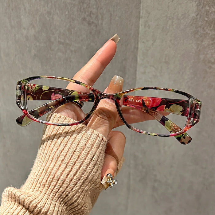 4 Pairs of Printed Reading Glasses Set for Women, Anti Blue Light Reading Multi Color Portable Reading Glasses